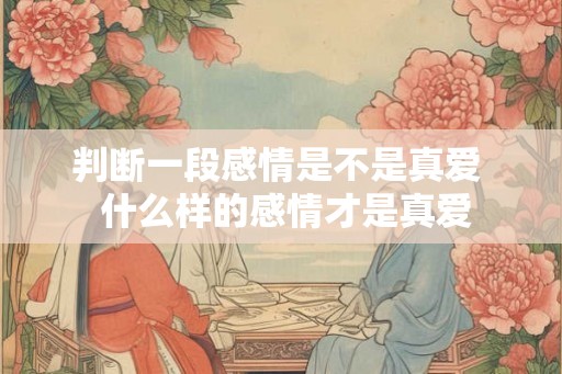 判断一段感情是不是真爱 什么样的感情才是真爱 判断一段感情是不是真爱 什么样的感情才是真爱