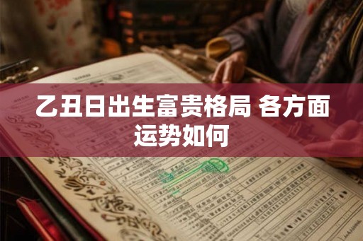 乙丑日出生富贵格局 各方面运势如何