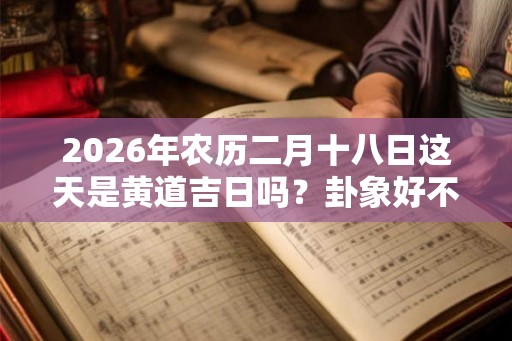 2026年农历二月十八日这天是黄道吉日吗？卦象好不好？