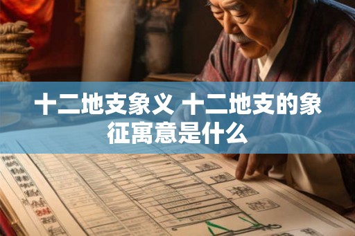 十二地支象义 十二地支的象征寓意是什么 十二地支象义 十二地支的象征寓意是什么