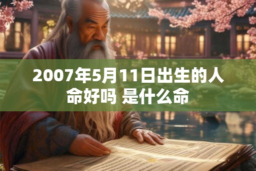 2007年5月11日出生的人命好吗 是什么命