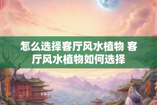 怎么选择客厅风水植物 客厅风水植物如何选择