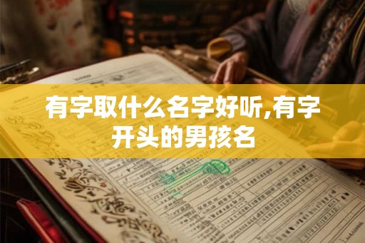 有字取什么名字好听,有字开头的男孩名