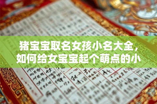 猪宝宝取名女孩小名大全，如何给女宝宝起个萌点的小名？