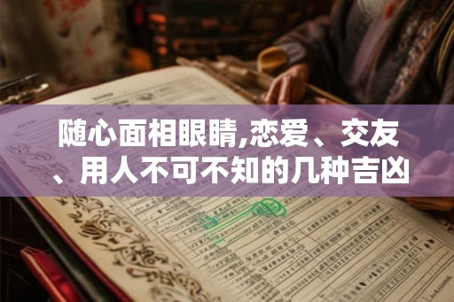 随心面相眼睛,恋爱、交友、用人不可不知的几种吉凶面相