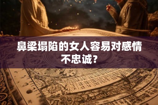 鼻梁塌陷的女人容易对感情不忠诚？