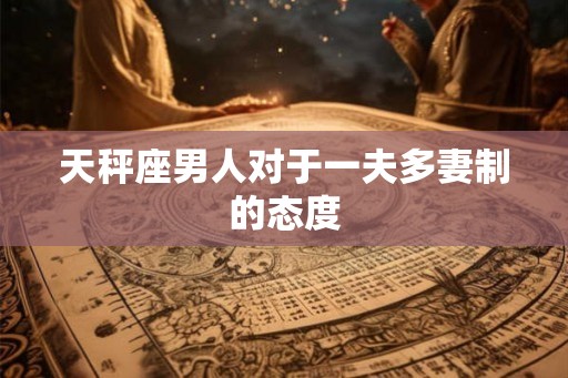 天秤座男人对于一夫多妻制的态度