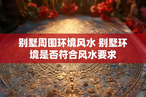别墅周围环境风水 别墅环境是否符合风水要求