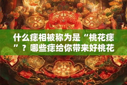 什么痣相被称为是“桃花痣”？哪些痣给你带来好桃花？