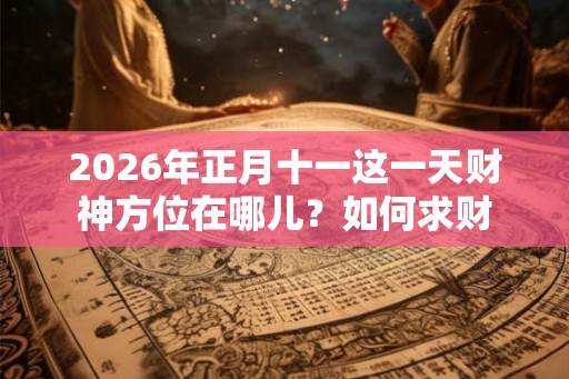 2026年正月十一这一天财神方位在哪儿？如何求财