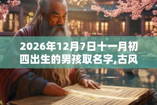 2026年12月7日十一月初四出生的男孩取名字,古风国学