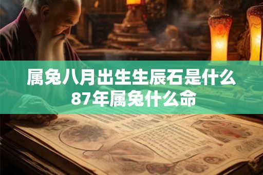 属兔八月出生生辰石是什么 87年属兔什么命