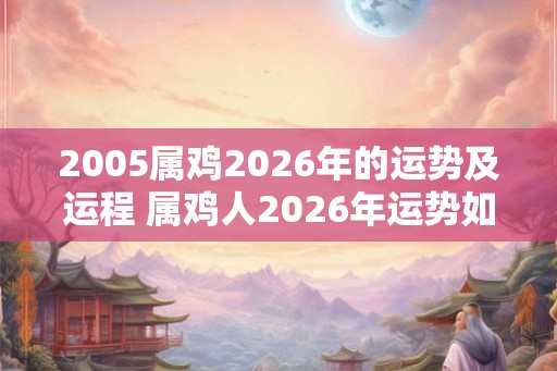 2005属鸡2026年的运势及运程 属鸡人2026年运势如何