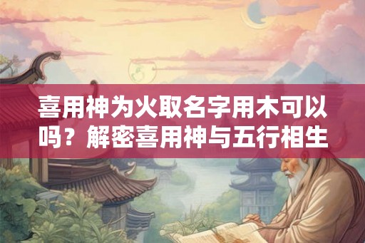 喜用神为火取名字用木可以吗?解密喜用神与五行相生相克关系 喜用神为火取名字用木可以吗?解密喜用神与五行相生相克关系