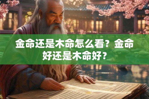 金命还是木命怎么看？金命好还是木命好？