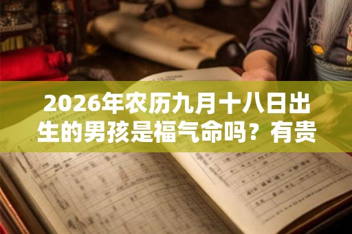2026年农历九月十八日出生的男孩是福气命吗？有贵人运吗？
