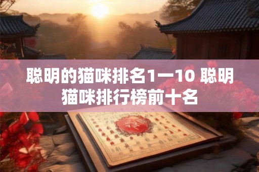 聪明的猫咪排名1一10 聪明猫咪排行榜前十名 聪明的猫咪排名1一10 聪明猫咪排行榜前十名