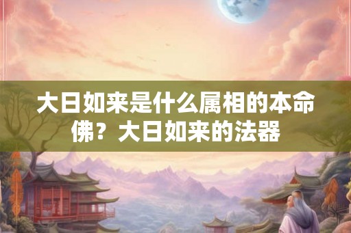 大日如来是什么属相的本命佛？大日如来的法器