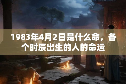 1983年4月2日是什么命,各个时辰出生的人的命运 1983年4月2日是什么命,各个时辰出生的人的命运