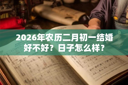 2026年农历二月初一结婚好不好？日子怎么样？