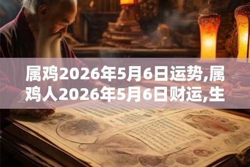 属鸡2026年5月6日运势,属鸡人2026年5月6日财运,生肖鸡2026年5月6日运势