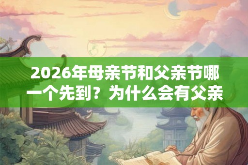 2026年母亲节和父亲节哪一个先到？为什么会有父亲节？