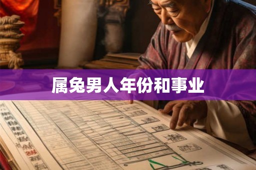 属兔男人年份和事业