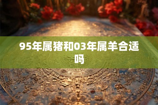 95年属猪和03年属羊合适吗