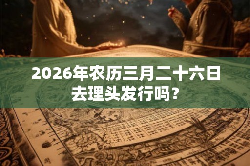 2026年农历三月二十六日去理头发行吗？