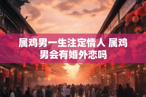 属鸡男一生注定情人 属鸡男会有婚外恋吗