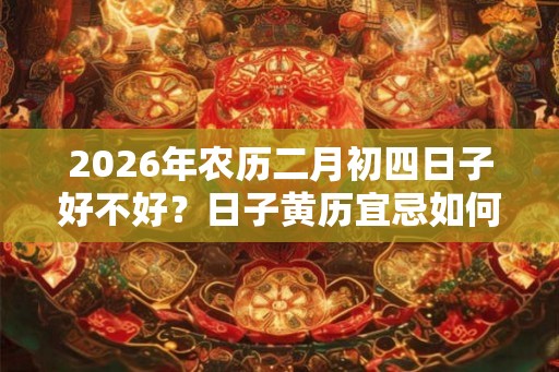 2026年农历二月初四日子好不好？日子黄历宜忌如何？