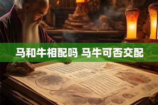 马和牛相配吗 马牛可否交配