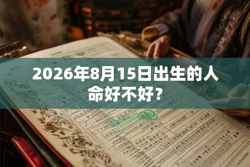 2026年8月15日出生的人命好不好？