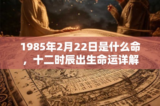 1985年2月22日是什么命，十二时辰出生命运详解