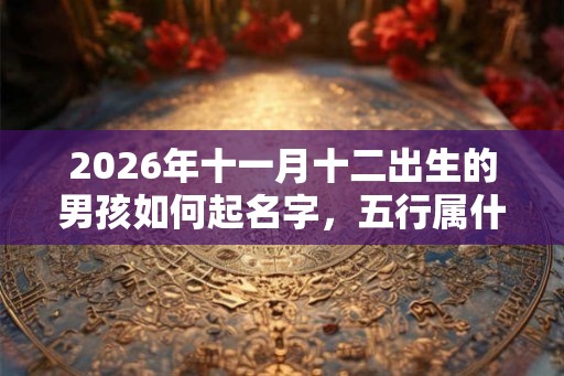2026年十一月十二出生的男孩如何起名字，五行属什么