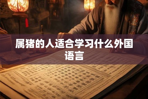 属猪的人适合学习什么外国语言