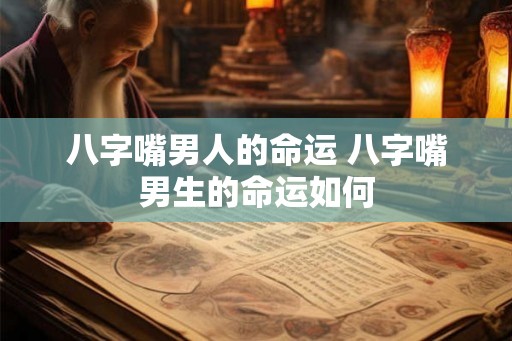 八字嘴男人的命运 八字嘴男生的命运如何