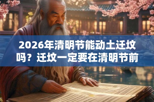 2026年清明节能动土迁坟吗？迁坟一定要在清明节前后吗？