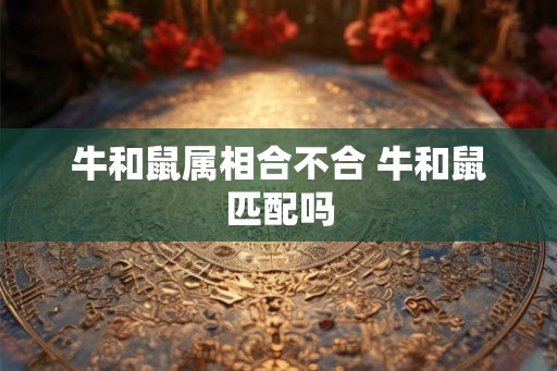 牛和鼠属相合不合 牛和鼠匹配吗