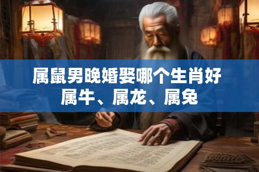 属鼠男晚婚娶哪个生肖好 属牛、属龙、属兔