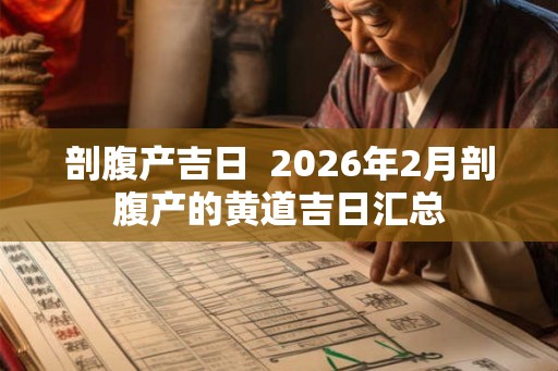 剖腹产吉日 2026年2月剖腹产的黄道吉日汇总 剖腹产吉日 2026年2月剖腹产的黄道吉日汇总