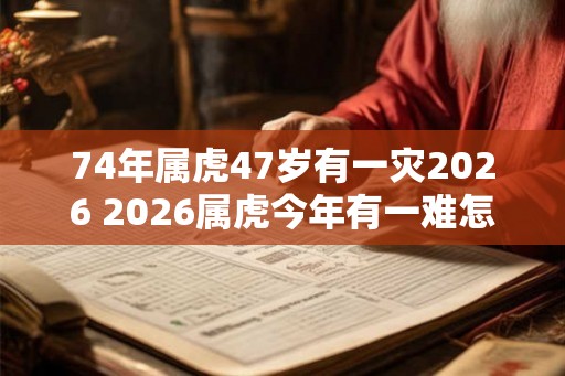 74年属虎47岁有一灾2026 2026属虎今年有一难怎么破解
