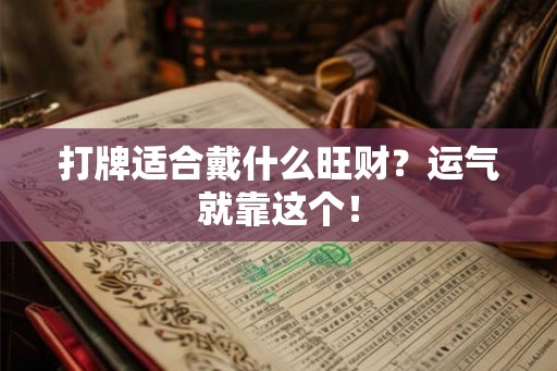 打牌适合戴什么旺财?运气就靠这个! 打牌适合戴什么旺财?运气就靠这个!