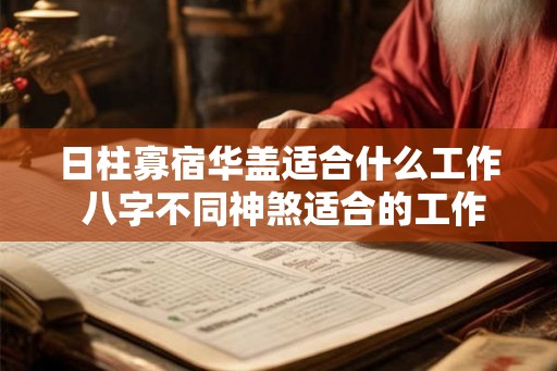 日柱寡宿华盖适合什么工作 八字不同神煞适合的工作