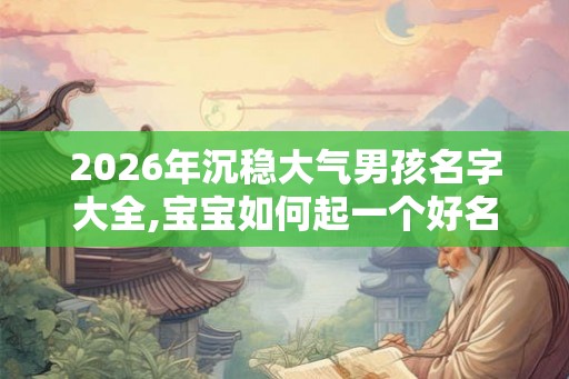 2026年沉稳大气男孩名字大全,宝宝如何起一个好名字呢？