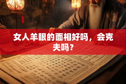 女人羊眼的面相好吗,会克夫吗? 女人羊眼的面相好吗,会克夫吗?