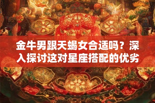 金牛男跟天蝎女合适吗？深入探讨这对星座搭配的优劣