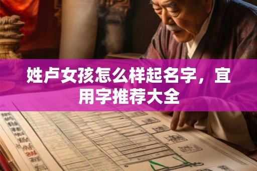 姓卢女孩怎么样起名字，宜用字推荐大全