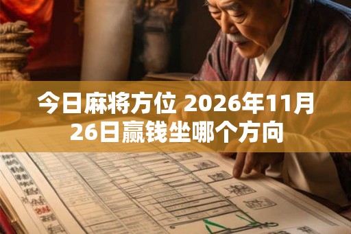 今日麻将方位 2026年11月26日赢钱坐哪个方向 今日麻将方位 2026年11月26日赢钱坐哪个方向