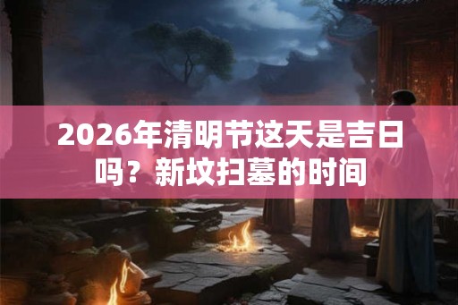 2026年清明节这天是吉日吗?新坟扫墓的时间 2026年清明节这天是吉日吗?新坟扫墓的时间